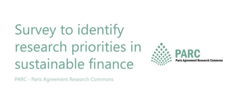 Enquête pour identifier les priorités de recherche en finance durable